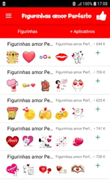 perfect love stickers android App screenshot 2